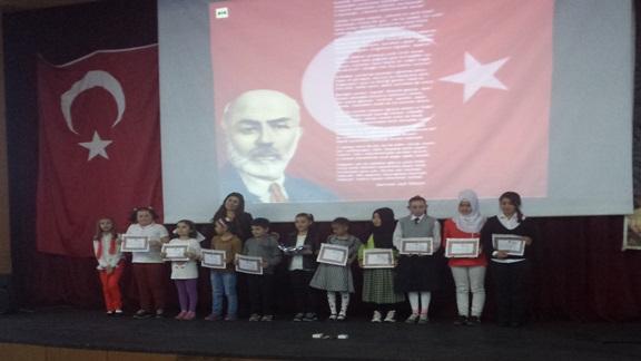 İstiklal Marşı Güzel Okuma Yarışması düzenlendi.